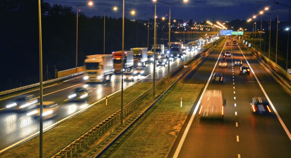 Controlled-access highway in Poznan, Poland