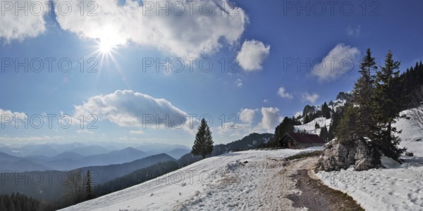 Brauneck in winter, Bavarian Prealps