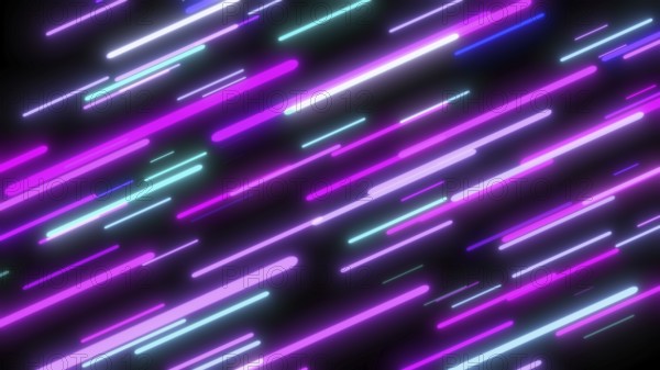 Colorful flying neon lights abstract background. Bright neon line designed background. texture with lighting, art of colors combination