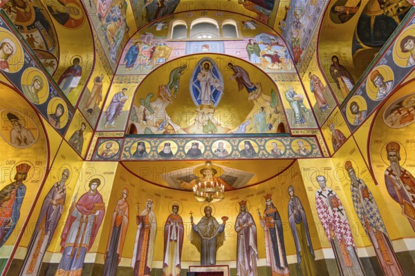 Interior of Cathedral of the Resurrection of Christ in Podgorica, Montenegro