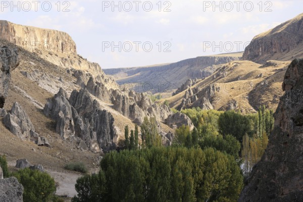 Abandoned Village in Soganli Valley, Soganli Valley in Cappadocia, Turkey