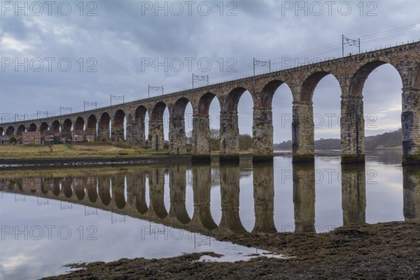 Berwick-upon-Tweed Viaduct, Northumberland, England, Great Britain