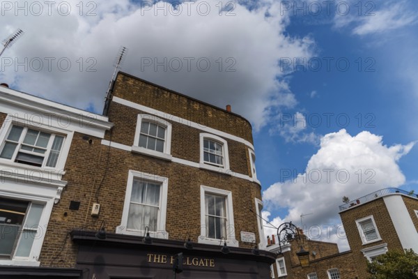 London, UK, August 26, 2023: Hillgate Village. Traditional houses