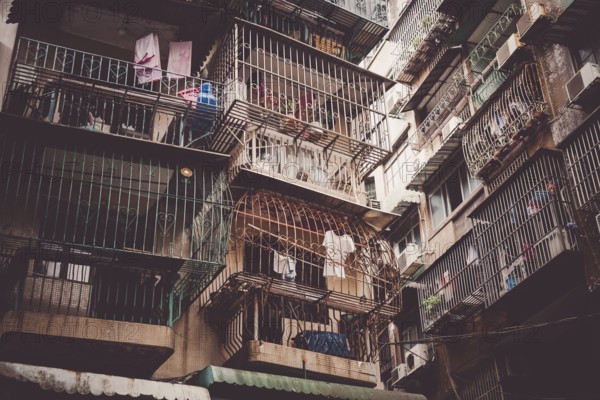 Macaos dense housing. Shooting Location: Macao Special Administration