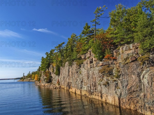Autumn on the shore of Lake Huron, a beautiful autumn landscape