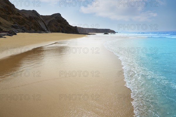 Fuerteventura La Pared beach at Canary Islands Pajara of Spain