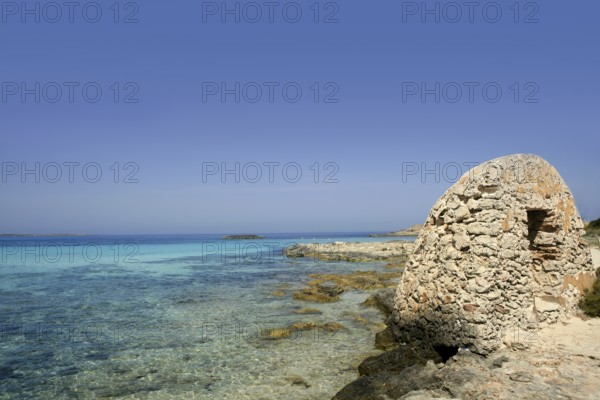 Formentera island near Ibiza in Mediterranean Spain summer