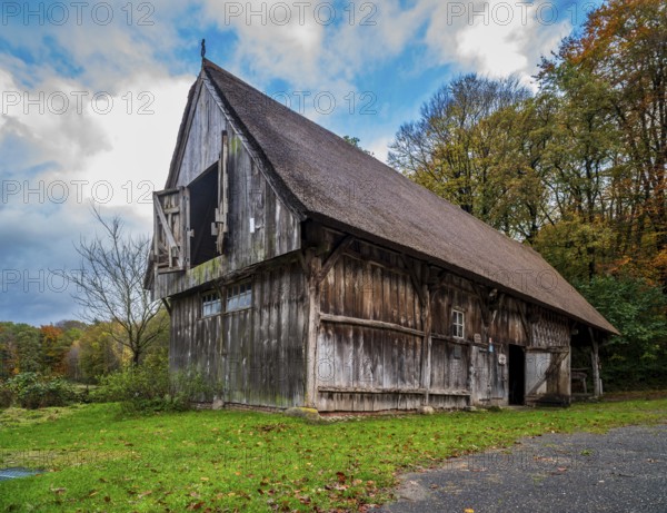 Old wooden shed used by farmers
