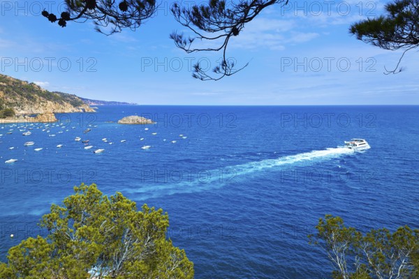 Tossa de Mar Aerial view in Costa Brava of Girona Catalonia spain