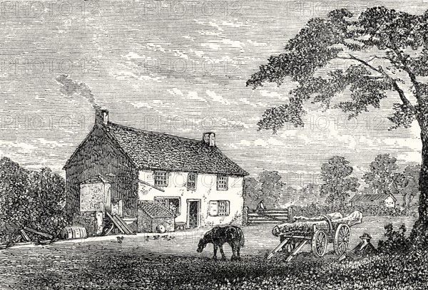 Birthplace of George Stephenson, 1781 – 1848, British mechanical engineer, Wylam, Northumberland, England, United Kingdom
