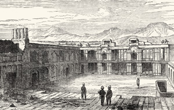 After the Siege of the British Residency in Kabul, the Second Anglo-Afghan War, 1879, From British Battles on Land and Sea, by James Grant