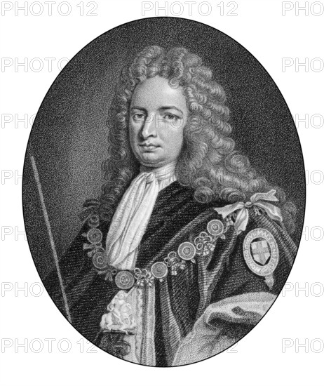 Robert Harley, 1st Earl of Oxford and Earl Mortimer, 1661-1724, a British politician and statesman