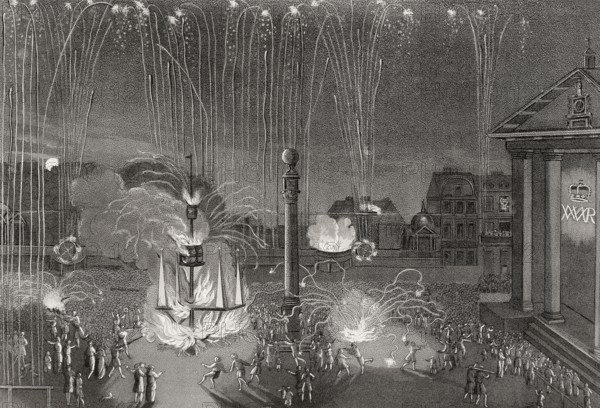 Firework in Covent Garden, London, Sept. 10 1690