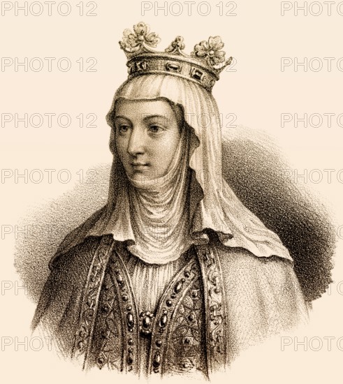 Clementia of Hungary, Clémence de Hongrie, Klementine von Ungarn, 1293-1328, queen of France and Navarre as the second wife of King Louis X