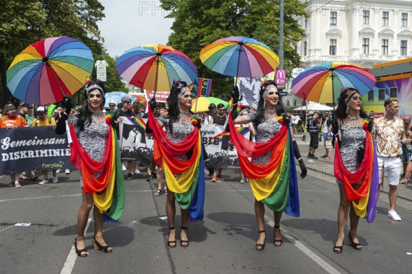 15.06.2019, Vienna, Austria, Europe, Participant at the euro Pride Parade along the Ringstraße in the centre of Vienna