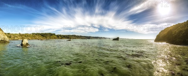 Rocky Beach Landscape, Color Image, Pacific Northwest