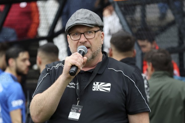 Alexander Rieckhoff (Press spokesman FC 08 Villingen) after the match of the OL BaWü: 23-24, 34th matchday, FC 08 Villingen, CFR Pforzheim