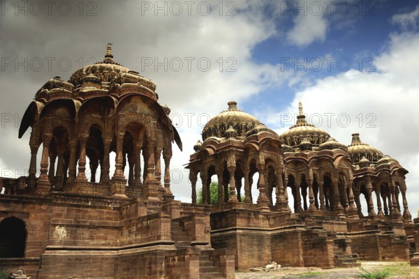 Cenotaphs of marwar rajput maharaja, Jodhpur, Rajasthan, India