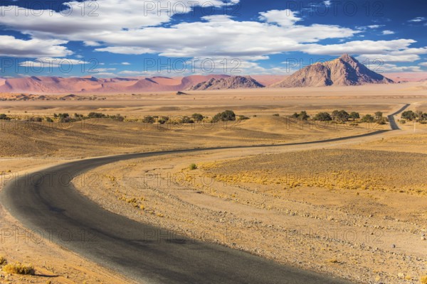 The most ancient desert in the world is Namib. The highway passes through the park. The concept of exotic car tourism