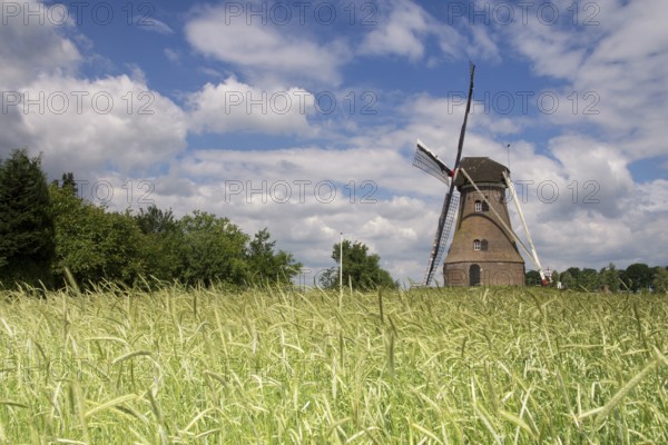 Windmill the Piepermolen near the Dutch village in the region called Achterhoek