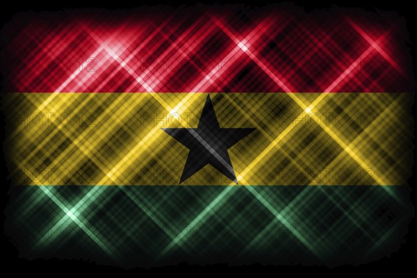 Ghana flag, national flag, modern flag background