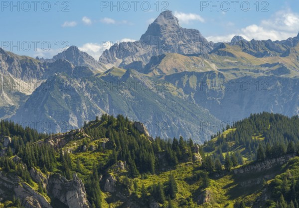 View from the Hochgrat near Oberstaufen (Bavaria, Germany)