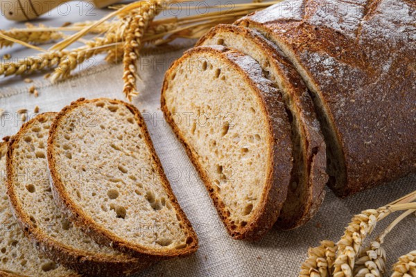 Delicious mixed rye bread, also known as grey bread