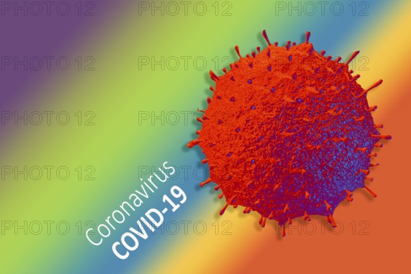 Coronavirus danger and public health risk. Coronaviruses pandemic outbreak background