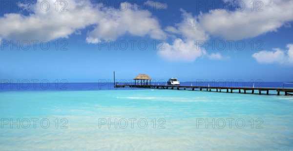 Cancun Playa Langostas beach in Hotel Zone of Mexico