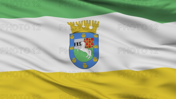 La Pintana City Flag, Country Chile, Closeup View
