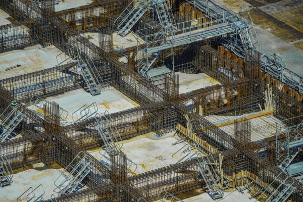 Basic construction of construction sites. Shooting Location: Ota Ward, Tokyo