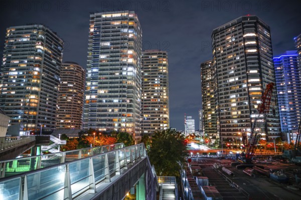 Construction site of the Yokohama Minato Mirai. Shooting Location: Yokohama-city kanagawa prefecture