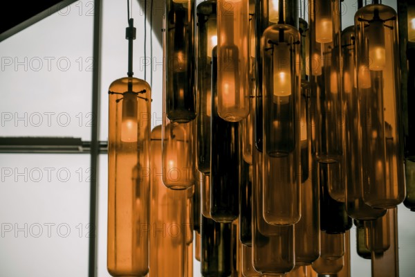 Amber -colored light. Shooting Location: Dubai