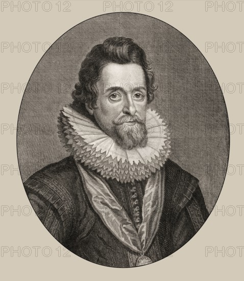 James VI and I, James Charles Stuart, 1566 – 1625, King of England, Scotland and Ireland, digitally edited