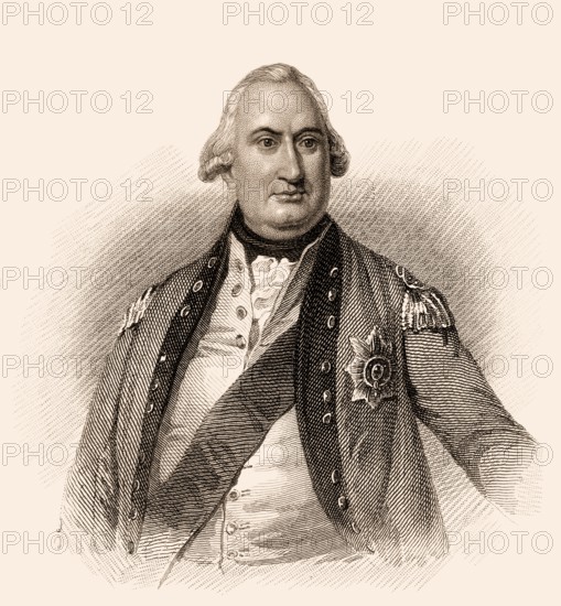 Charles Cornwallis, 1. Marquess Cornwallis, Ritter des Hosenbandordens, 1738-1805, britischer General im Amerikanischen Revolutionskrieg