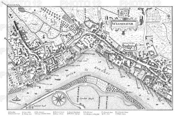 The palace of Whitehall, Westminster, London, England, 1593