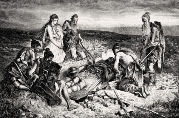 Old Germanic burial