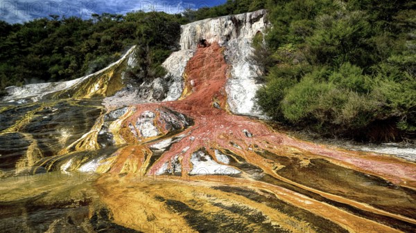 New Zealand, Geothermal area Orakei Korako, North Island, Orakei Korako, North Island, New Zealand