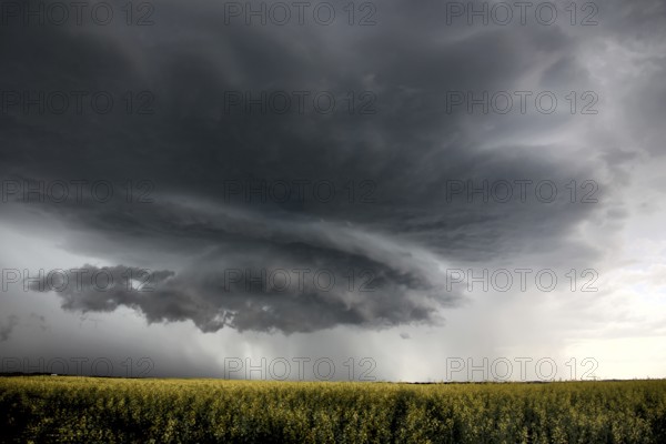 Prairie Storm Clouds in Saskatchewan Canada rural setting