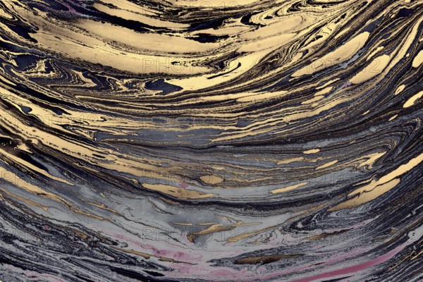Ebru marble effect pattern design for print