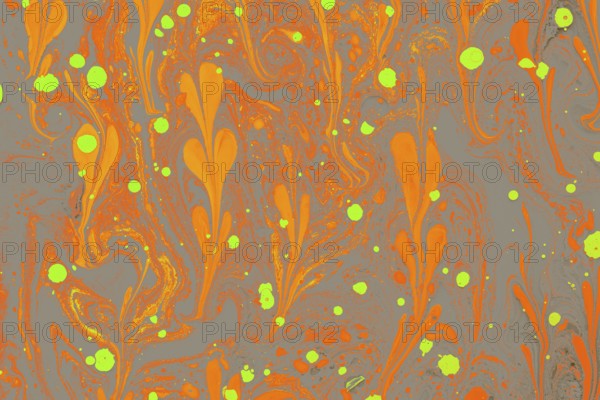 Abstract marbling floral pattern for fabric, tile design. background texture