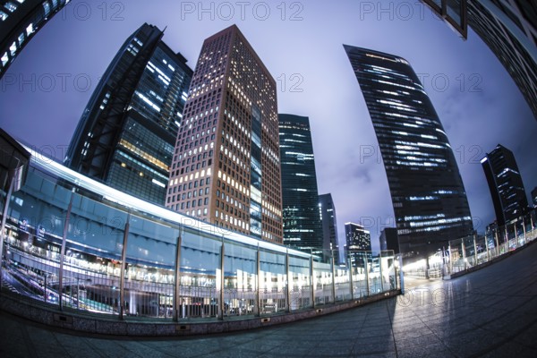Shinbashi Shiodome building group of. Shooting Location: Tokyo metropolitan area