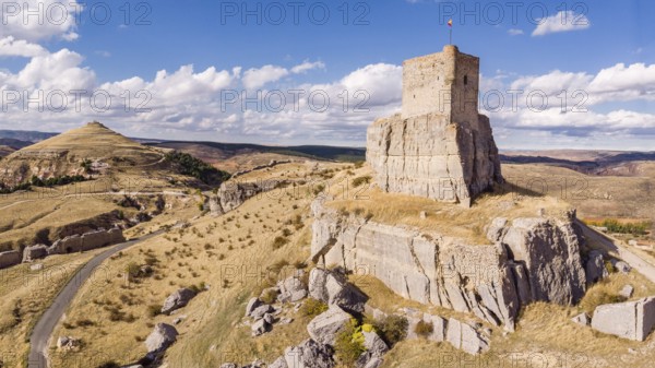 Castle of Atienza, fortress of Muslim origin, Atienza, Guadalajara Province, Spain