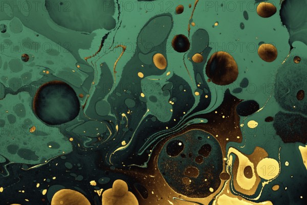 Abstract creative marble pattern texture. Traditional art of Ebru marbling