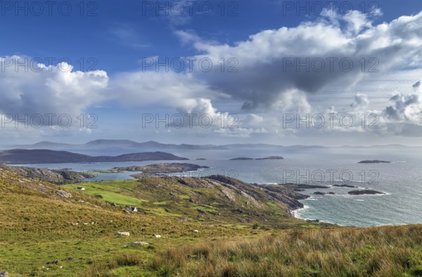 Landscape with ocean shore from Ring of Kerry, Ireland