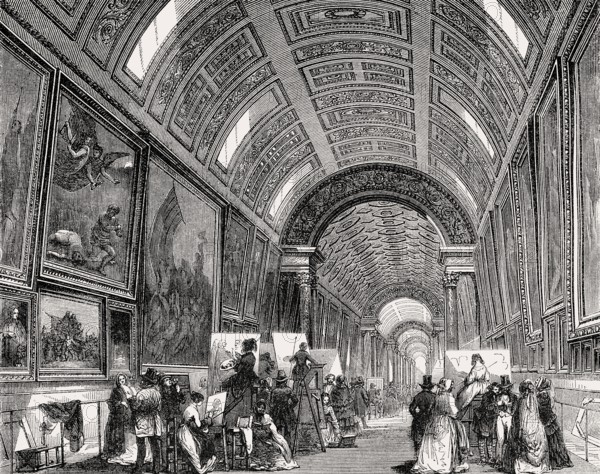 The Louvre Palace, French museum, Paris, France, 19th century