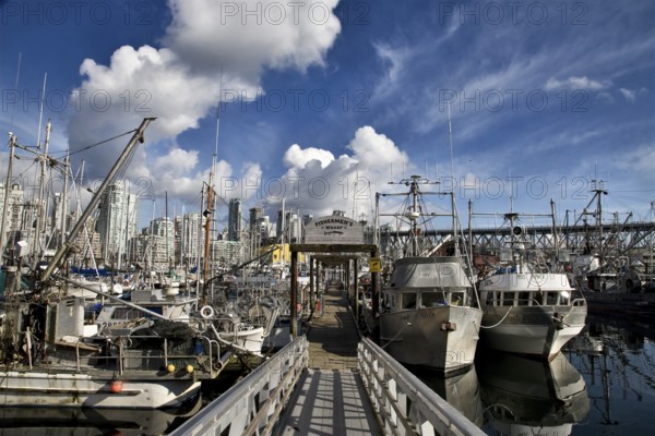 Vancouver Skyline Canada dwntown west end Granville Island