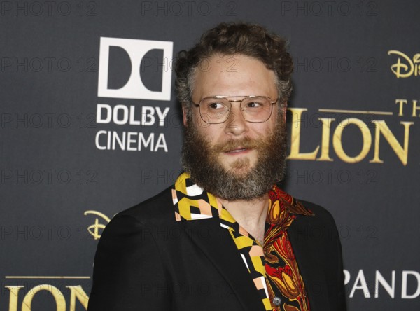 Seth Rogen at the World premiere of 'The Lion King' held at the Dolby Theatre in Hollywood, USA on July 9, 2019