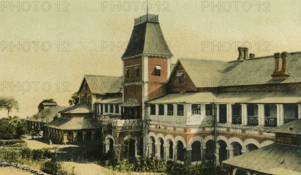 Old picture postcard all saint school, Nainital, Uttaranchal Uttarakhand, India