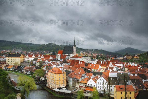 View of the Cesky Krumlov, Czech Republic Cesky Krumlov, Czech Republic